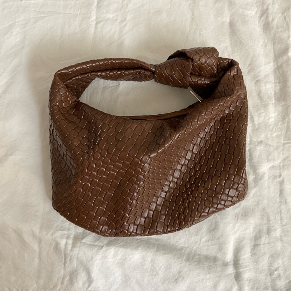 Brown Top Handle Bag